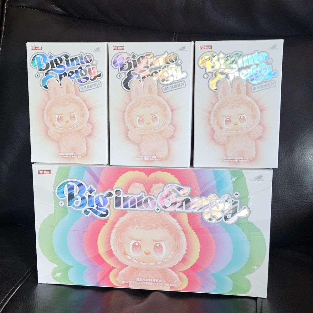 [One SET] THE MONSTERS Big into Energy Series-Vinyl Plush Pendant 6 Blind Boxes